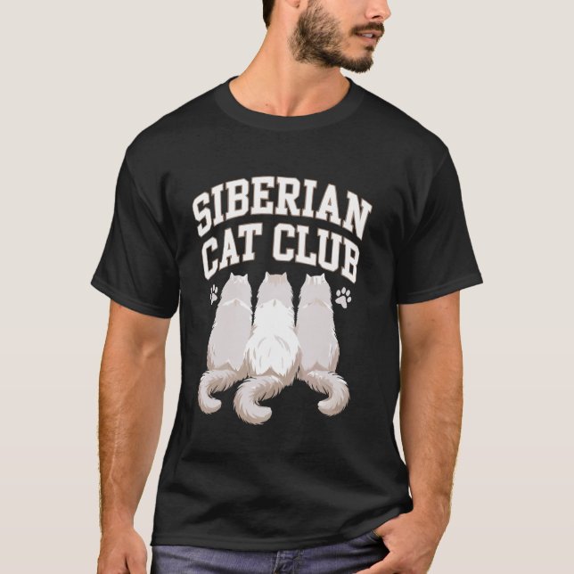 Camiseta Gato Siberiano (Frente)
