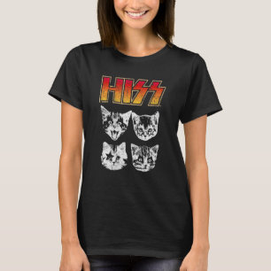 Camiseta Gato Sibila Gatos Engraçados Gatinhos Música Rock