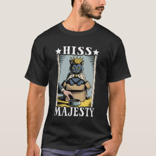 Camiseta Gato Sibila Majestade Amante de Gato na Caixa Gato