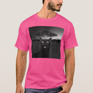 Camiseta Gato Sie com Presentes Divertidos de OVNI Alien pa