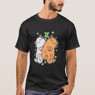 Camiseta Gato Signo de Gêmeos Zodíaco