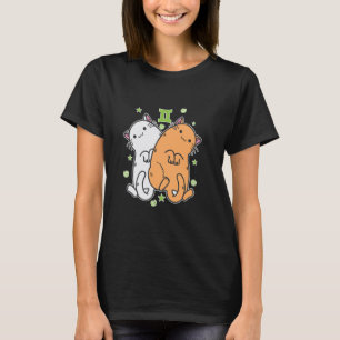 Camiseta Gato Signo de Gêmeos Zodíaco