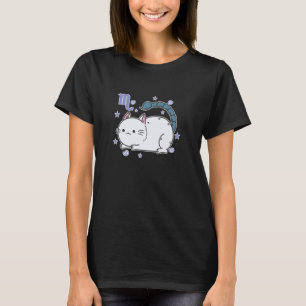 Camiseta Gato Signo Escorpião Zodíaco