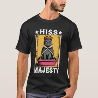 Camiseta Gato Silvo Majestade Amante da Caixa de Areia de G