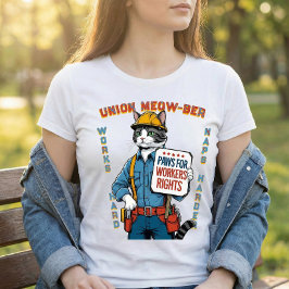 Camiseta Gato Sindical Engraçado