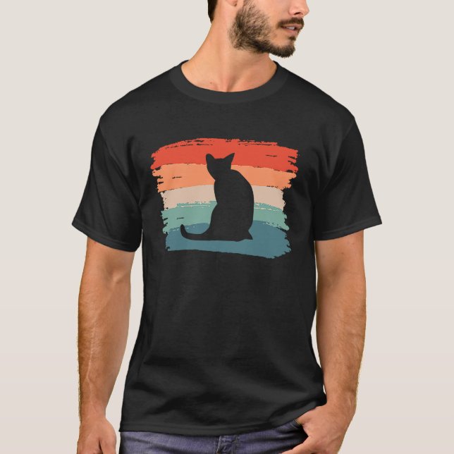 Camiseta Gato Singapura Retro Vintage (Frente)