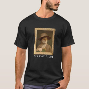 Camiseta Gato Sir Muito Retro Gato Pitoresco Dizer Gatos
