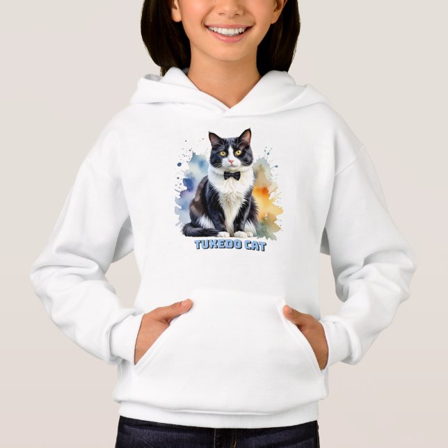 Camiseta Gato Smoking Elegante (Frente)