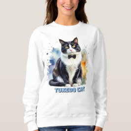 Camiseta Gato Smoking Elegante