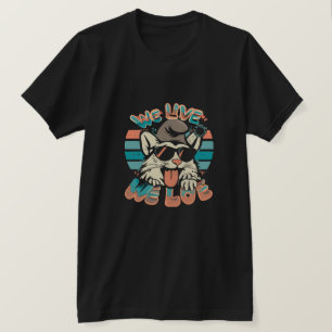 Camiseta Gato Smurf - Nós Vivemos Nós Amamos 