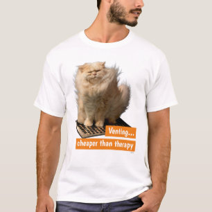 Camiseta Gato sobre Grata