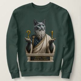 Camiseta Gato Socrates Azul Russo