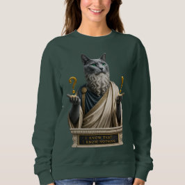 Camiseta Gato Socrates Azul Russo