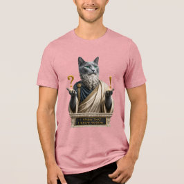 Camiseta Gato Socrates Azul Russo