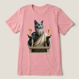 Camiseta Gato Socrates Azul Russo