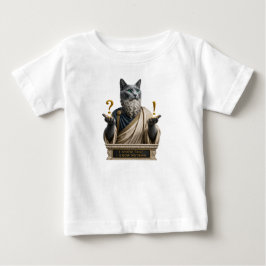Camiseta Gato Socrates Azul Russo