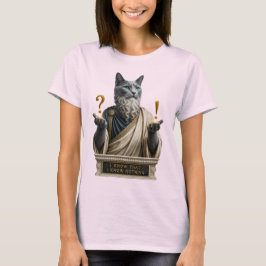 Camiseta Gato Socrates Azul Russo