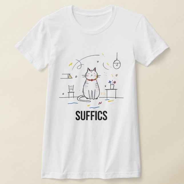 Camiseta Gato Solene | SUFICIENTES (Postura )