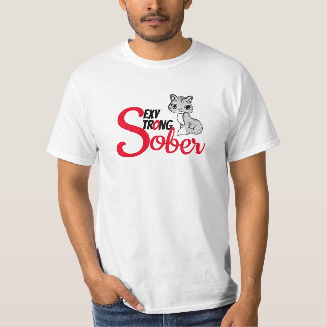 Camiseta Gato sórdido, forte e sexy (Frente)