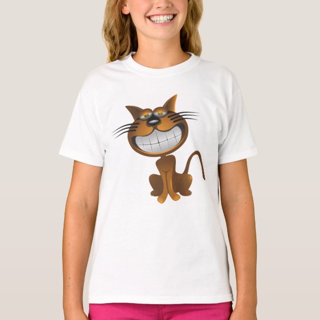 Camiseta Gato sorridente (Frente)