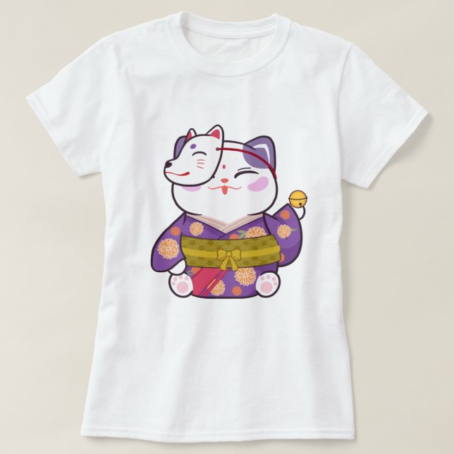Camiseta Gato Sortudo (Frente do Design)