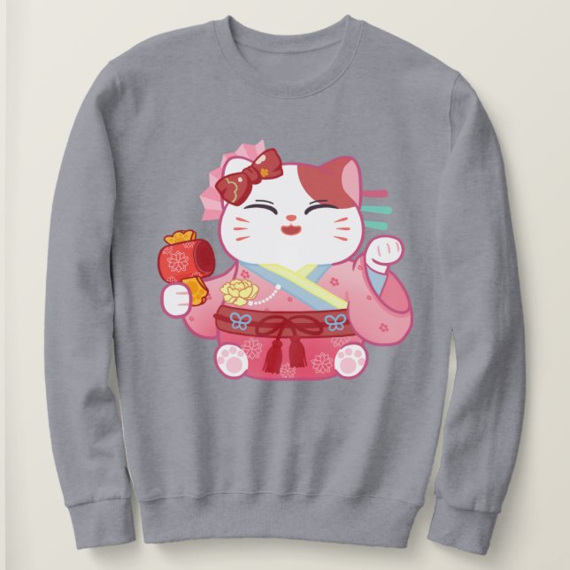 Camiseta Gato Sortudo (Frente do Design)