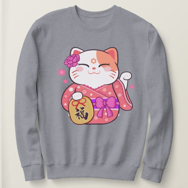 Camiseta Gato Sortudo (Frente do Design)