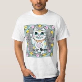 Camiseta Gato Sortudo Branco