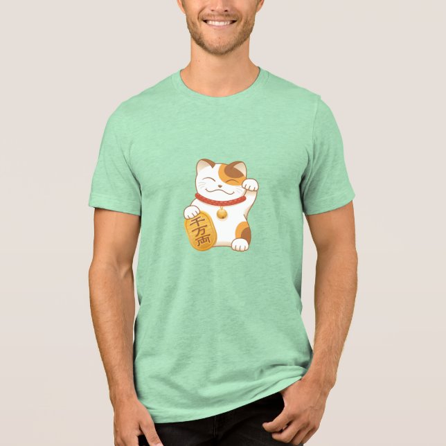 Camiseta Gato Sortudo Japonês, Maneki Neko (Frente)