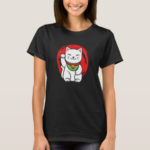 Camiseta Gato Sortudo Japonês Maneki Neko Feng Shui 招 き 猫 1
