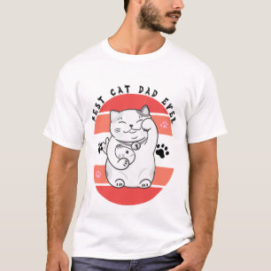 Camiseta Gato Sortudo Maneki Neko Dia dos Pais