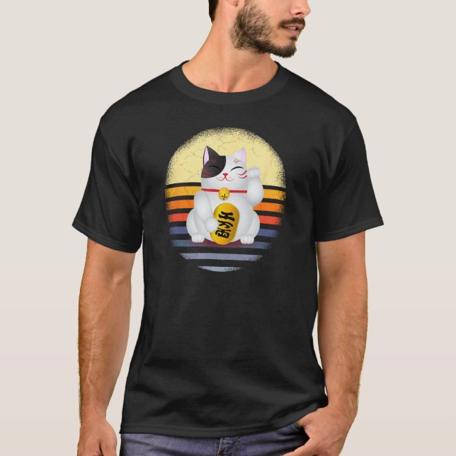 Camiseta Gato Sortudo Maneki Neko Gato da Manhã (Frente)