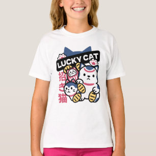 Camiseta Gato Sortudo Maneki Neko – Gato da Sorte Japonês