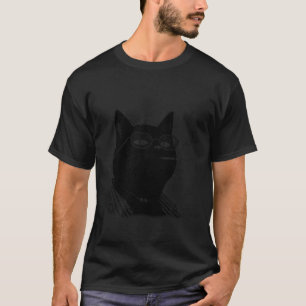 Camiseta Gato Sortudo Preto Fumante Japonês Engraçado Mangá