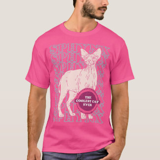 Camiseta Gato Sphyn Coolest Cat Sem Cabelo Proprietário de