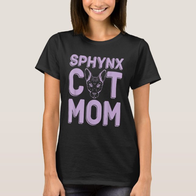 Camiseta Gato Sphynx Cat Mãe Sphinx Raça Sem Cabelos (Frente)