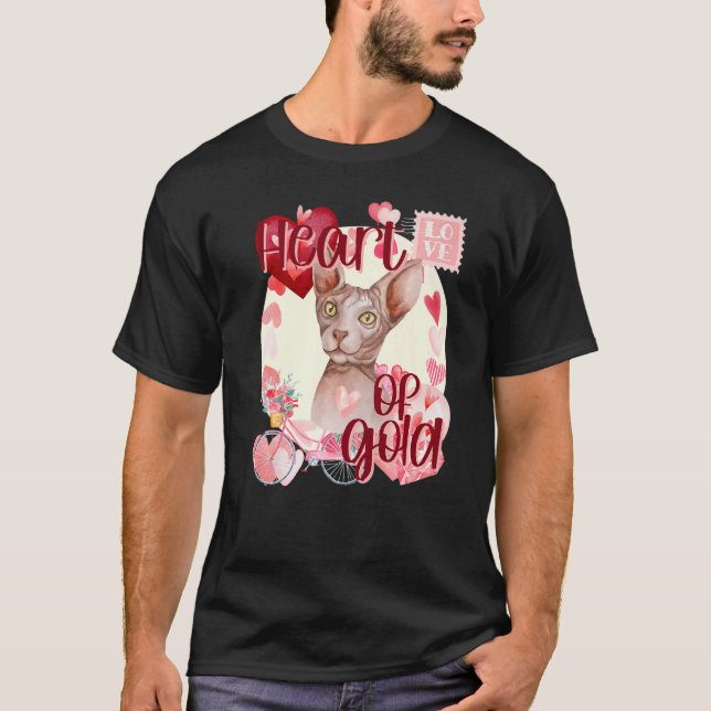 Camiseta Gato Sphynx do Dia dos Namorados Simplesmente Fofo (Frente)