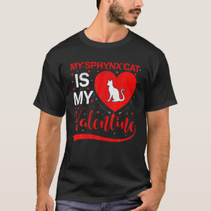 Camiseta Gato Sphynx É Meu Gato Sphynx De Coração Engra