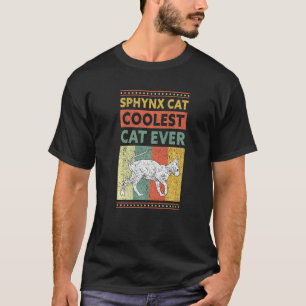 Camiseta Gato Sphynx Gato Mais Legal Sem Pelo Dono de Gato