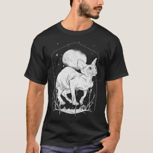 Camiseta Gato Sphynx Lua Cheia Bruxa Wiccan Wicca Pagã Anim