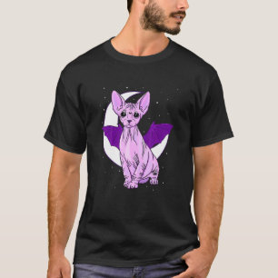 Camiseta Gato Sphynx Morcego Fofo Pastel Góthico Sinistro G