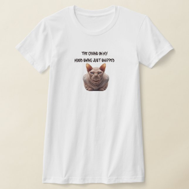 Camiseta Gato Sphynx Mudança de Humor (Postura )