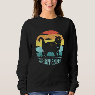 Camiseta Gato - Spirit Animal Legal Vintage Retro Sunset Ca