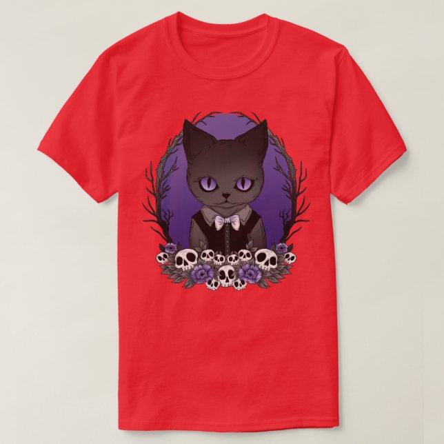 Camiseta Gato Spooky (Frente do Design)