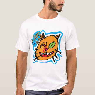 Camiseta Gato Sr por Eli - T Branco