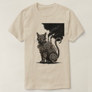 Camiseta Gato Steampunk