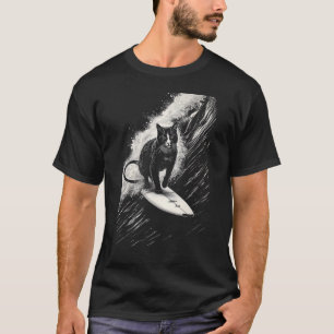 Camiseta Gato Surfista Legal - Gato de Prancha Divertido
