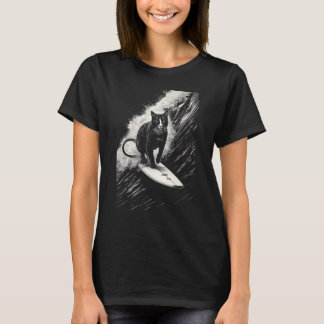 Camiseta Gato Surfista Legal - Gato de Prancha Divertido
