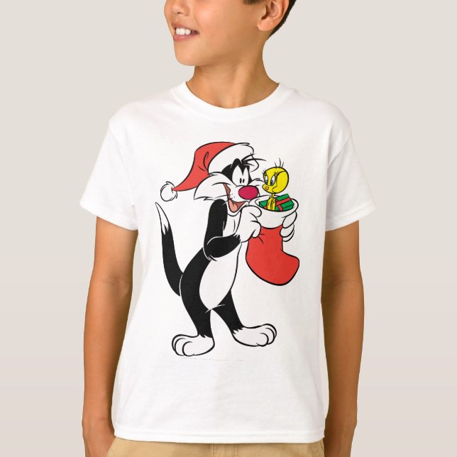 Camiseta Gato SYLVESTER™ com Meia (Frente)