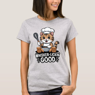 Camiseta Gato Tabby de Cozinha Engraçado e Muito Bom de Lam